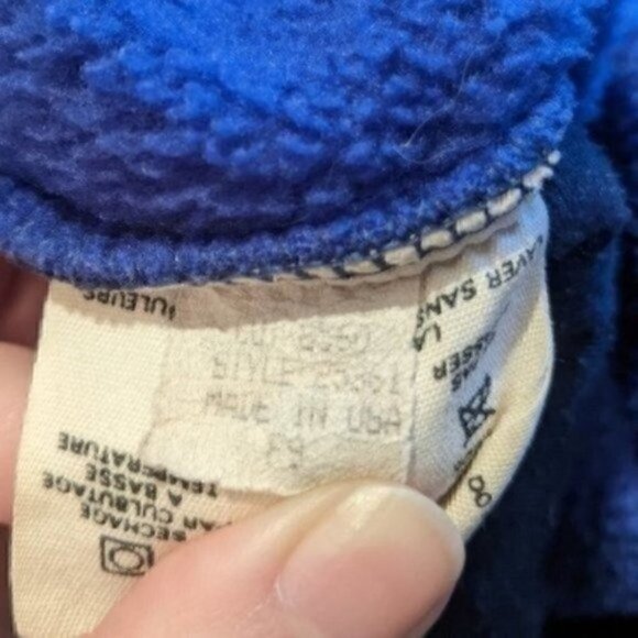 Vintage Patagonia Fleece Pullover Purple - Picture 11 of 11